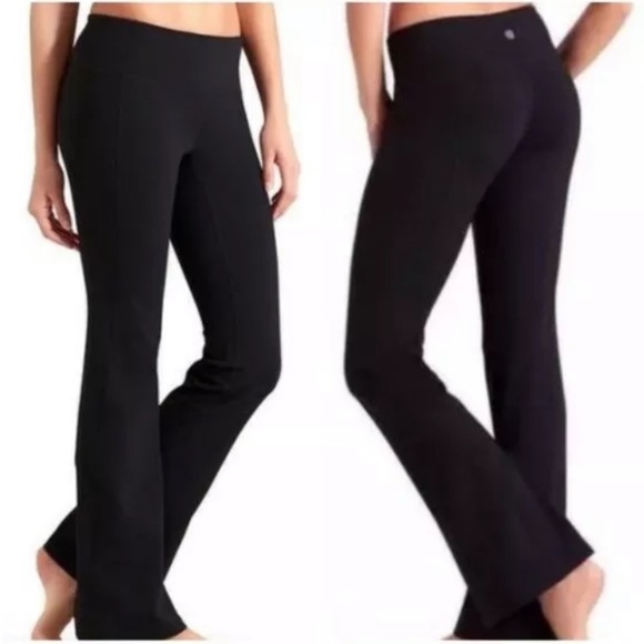 Athleta Black Flare Leggings Yoga Pants 